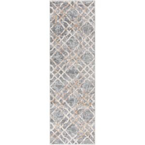 Safavieh Tapis de salon interieur en argent & ivoire, 66 x 213 cm