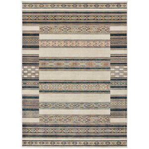 Atticgo Tapis en viscose de style vintage multicolore, 135X195 cm Multicolore 195x1x135cm