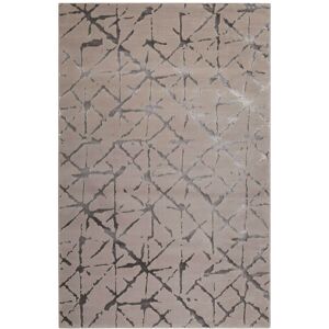 Esprit Tapis plat a motif et relief tons de gris 160x225