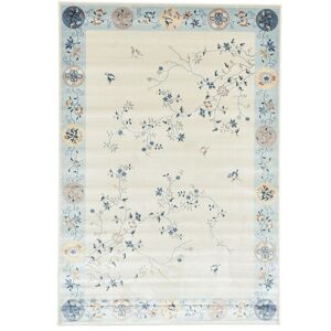 Gino Falcone Tapis tisse a la machine en viscose - bleu clair 160x230 cm