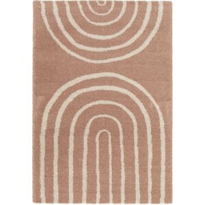 Drawer Tapis contemporain a motif geometrique vieux rose 120x170 cm