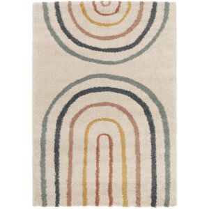 Drawer Tapis contemporain a motif geometrique multicolore 160x230 cm