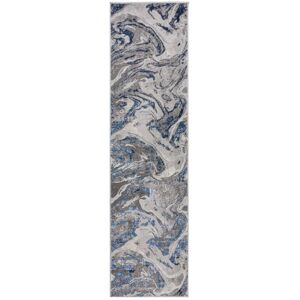 Novatrend Tapis de couloir moderne bleu 60x230 cm