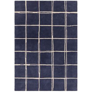 Novatrend Tapis de salon en laine bleu 160x230 cm