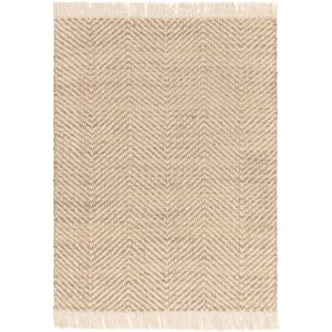 Novatrend Tapis de salon en jute beige 120x170 cm Beige 170x0x120cm