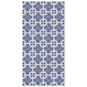 Home and Living Tapis vinyle carreaux ciments salamanque bleu 160x230cm