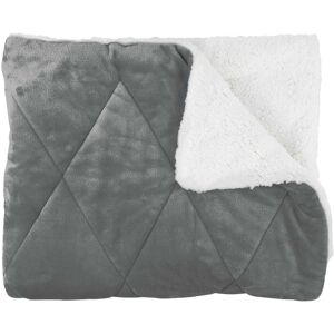 The Home Deco Factory Couvre lit en flanelle sherpa 220 x 240 cm