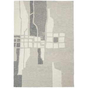 Un amour de tapis Tapis salon 200x290 cm tufte main en laine gris Care&Fair