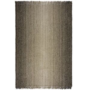 Tapis de salle à manger en jute et laine gris ombre 200 x 290