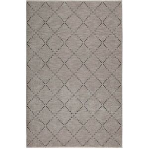 Esprit Tapis velours ras a motif losange fond gris/taupe chine 200x200