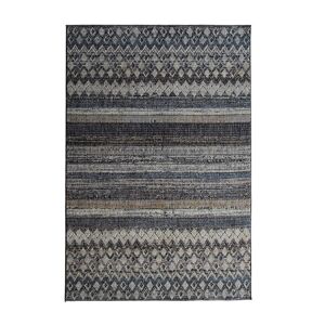 The Deco Factory Tapis extra-doux motif horizon gris noir beige 160x230 - Publicité