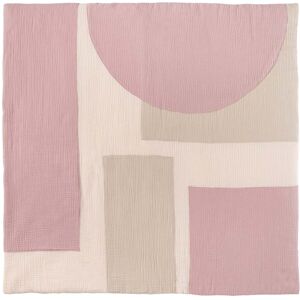 Nordic Coast Tapis d'eveil de bebe mousseline rose 100x100 cm