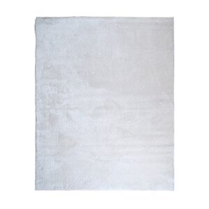 The Deco Factory Tapis uni tout doux blanc en polyester 160x220