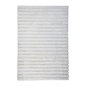 The Deco Factory Tapis a relief lignes extra-doux blanc 160x230