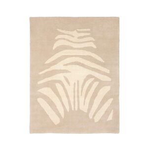 BLEUU-STUDIO Tapis enfant, Coton bio GOTS, Beige et motif ecru, 100x130cm