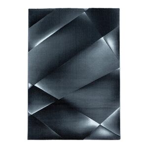 AlloTapis Tapis design en polypropylène noir 80x250 - Publicité