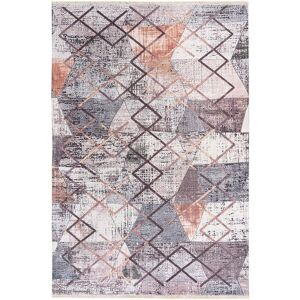 Deladeco Tapis courbe baroque en polyester multicolore 75x150 - Publicité