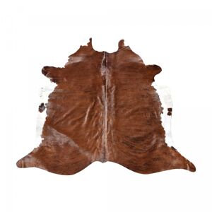Un amour de tapis Tapis salon 180x200 cm fait main en cuir marron Marron 200x4x180cm