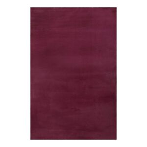 Esprit Tapis effet peau de lapin doux tufte violet pour salon, chambre 80x150