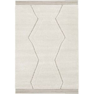 AFK Tapis sculpte tres doux de style ethnique beige 120 x 170