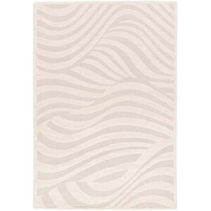 AFK Tapis avec effet relief tres doux beige 120 x 170