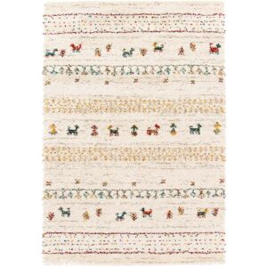 AFK Tapis enfant epais et confortable beige 120 x 170