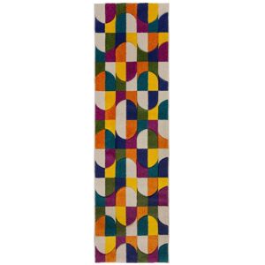 Novatrend Tapis de couloir design multicolore 66x230 cm