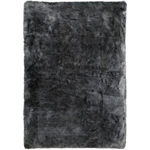 Deladeco Tapis uni naturel en acrylique anthracite 60x110 - Publicité