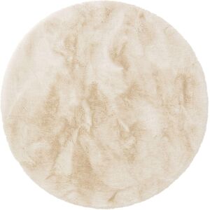 Benuta Tapis de fausse fourrure creme D 180 rond