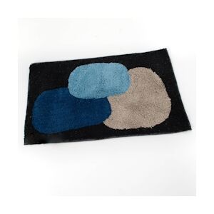 AMADEUS Tapis Galets 60x90 cm - Bleu Rectangle Tissu Amadeus 60x1 cm