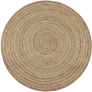 245338 vidaXL Tapis Jute tressé 150 cm rond - Publicité