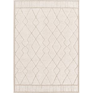 sweeek Tapis interieur motif ethnique berbere 160x230cm poils ras. beige et creme -