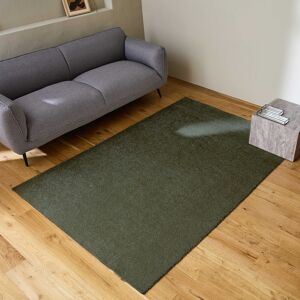 sweeek Tapis interieur velours frise vert fonce. 120 x 170cm poil ras effet bouclette -