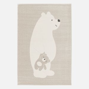 sweeek Tapis enfant beige / creme 80 x 150cm. tapis interieur oursons. poils ras -