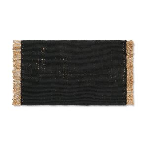 Tapis en jute noir 80 x 50 cm Block Mat - Ferm Living - Publicité