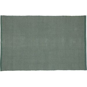 Tapis rectangulaire en coton vert 120x180 cm Mellow - Hübsch