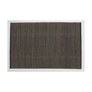 Tapis dhurrie en laine noir 200x300 cm Tatami - Nanimarquina