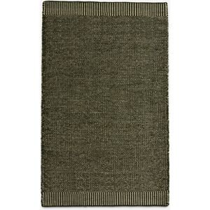 Tapis rectangulaire en laine et jute vert mousse 90x140cm Rombo - Woud - Publicité