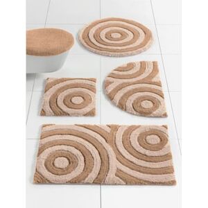 Tapis de bain polyester facile a entretenir - helline home - taupe TAUPE 2