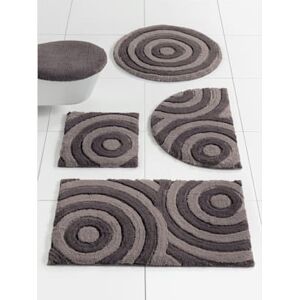 Tapis de bain polyester facile a entretenir - helline home - gris GRIS 3