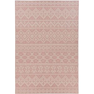 ALTEREGO Tapis design 'INVADER' rose avec motifs - 160x230 cm