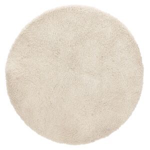 ALTEREGO Tapis rond design 'TISSO' beige - Ø 200 cm