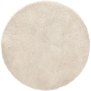 ALTEREGO Tapis rond design 'TISSO' beige - Ø 160 cm