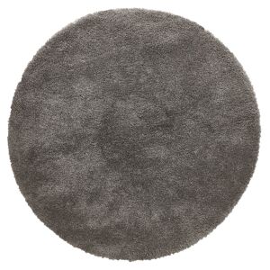 ALTEREGO Tapis rond design 'TISSO' gris foncé - Ø 160 cm