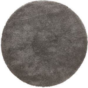 ALTEREGO Tapis rond design 'TISSO' gris foncé - Ø 200 cm