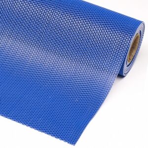 Notrax tapis hygienique pvc resistant aux uv   dim. lxl 91 cm x 12,2 m   coloris bleu