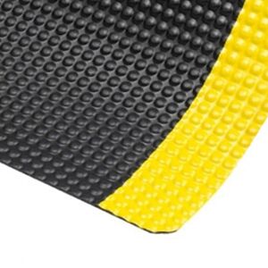 Notrax tapis antifatigue a bulles haute resistance   noir / jaune   dim. lxl 122 cm...