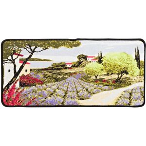 Tapis cuisine motif mas provencal - BlancheporteProtegez vos sols des eclaboussures avec ce tapis motif mas provencal ! Antiderapant et tres resistant ! Facile d'entretien, ce tapis protege efficacement le sol et reste impeccable tres longtemps.Tapis : 50