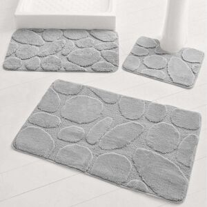 Blancheporte Tapis de bain motif galets - BlancheporteCe tapis de bain est comme une caresse sous les pieds.Contour : 50x40cmGris