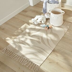 Blancheporte Tapis imprimé Evald pur coton - Blancheporte Écru Tapis : 60x90cm